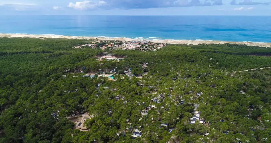 Camping Cote dArgent Vue du Ciel